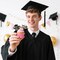 48 PCS Graduation Cupcake Toppers 2026 – Glitter Class of 2026 Cake Picks, Black Graduation Party Decorations, Cupcake & Dessert Table Centerpieces for Graduation Celebrations